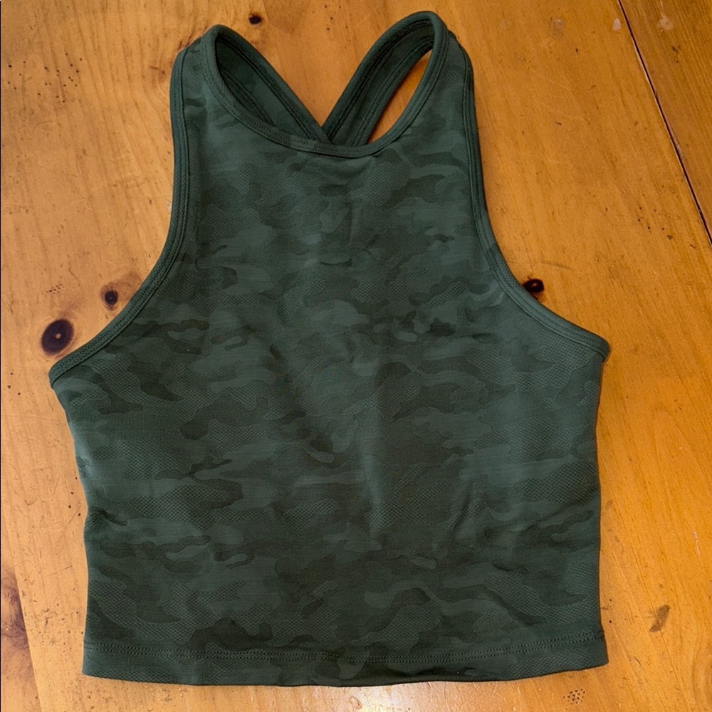 Beyond Yoga Green Camp Tank Top